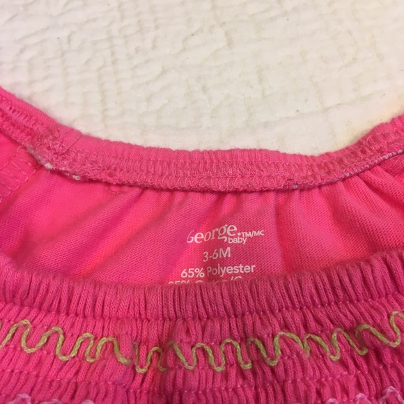 3-6m (6/$20) Hot Pink Romper by George - Picture 7 of 8